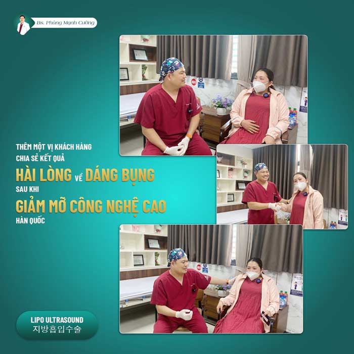 Vị khách hàng hút mỡ bụng hài lòng tại BS Phùng Mạnh Cường