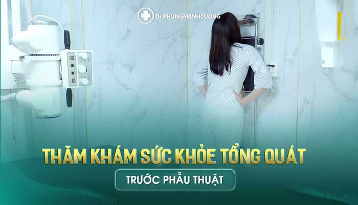 Trước khi lấy mỡ má, khách hàng được khám sức khỏe tổng quát