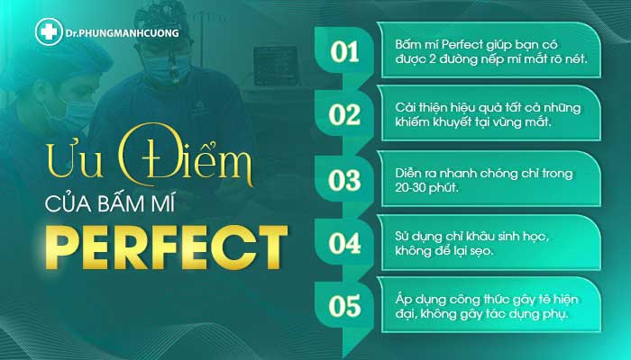 Những ưu điểm của bấm mí Perfect tại BS Cường