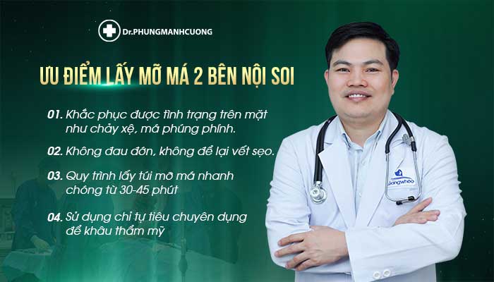 Những ưu điểm nội bật lấy mỡ má tại BS Phùng Mạnh Cường