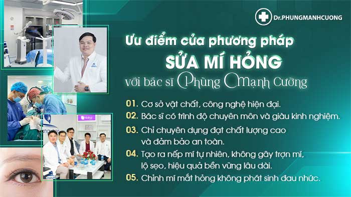 Chuyên Gia Sửa Mí Mắt Hỏng - Giải Cứu Thảm Họa Thẩm Mỹ 22 Những ưu điểm vượt trội của phương pháp sửa mí hỏng tại BS Phùng Mạnh Cường